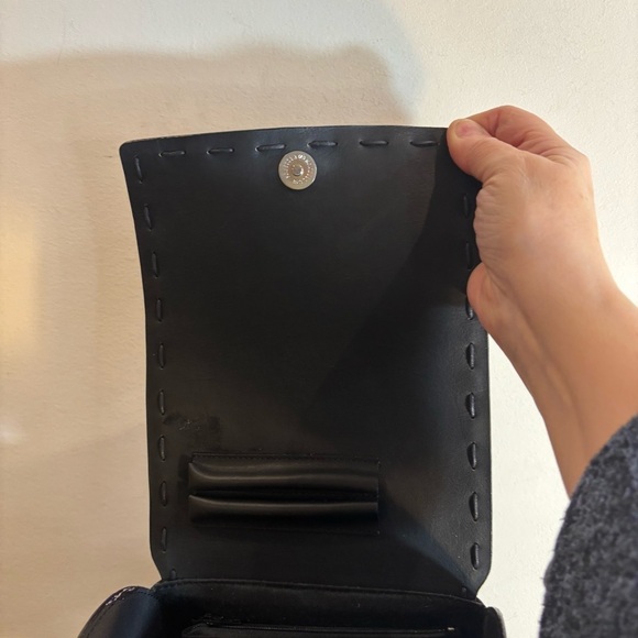 FRYE MINI Backpack Snap Closure Smooth Leather Adjustable Straps Top Handle - Picture 9 of 14